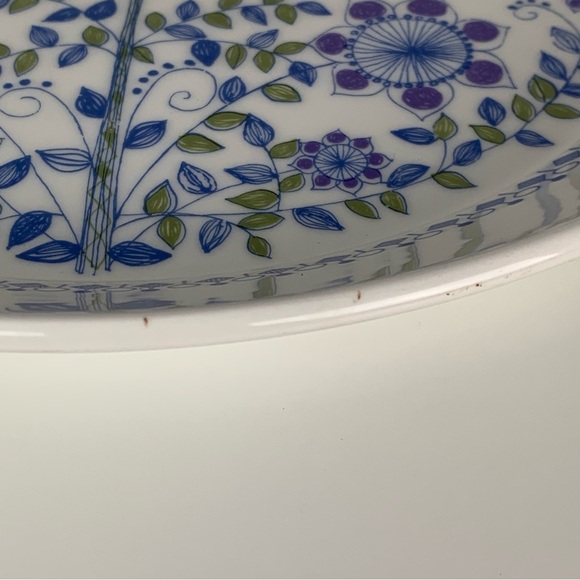 Figgjo Flint Turi Design Lotte Norway Serving Plate  MCM Silkscreen Vtg Floral - Picture 7 of 10